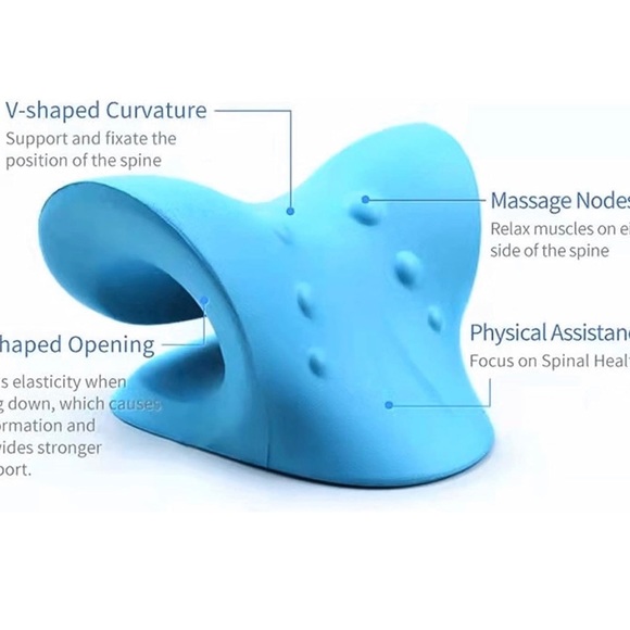 New Neck and Shoulder Relaxer,C Shaped Comfortable Cervical Neck Traction - Picture 2 of 9
